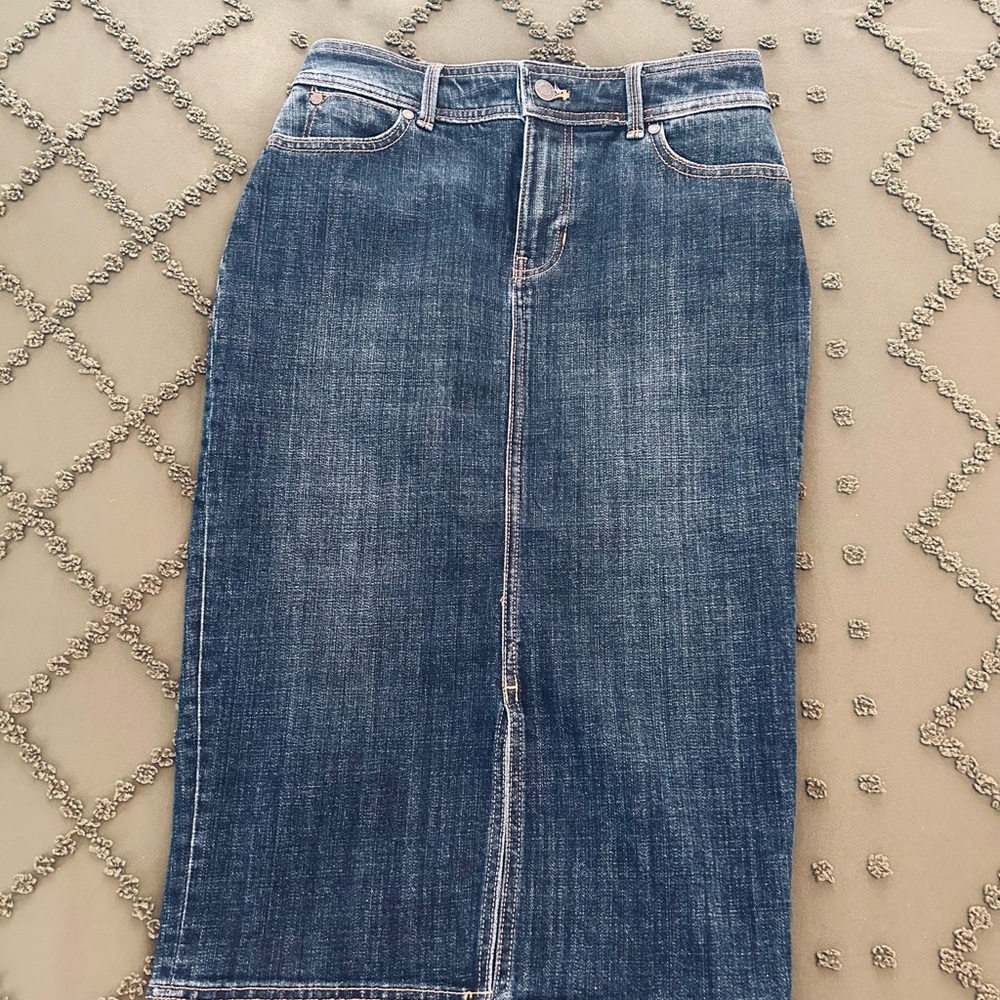 Talbots Blue Denim Skirt